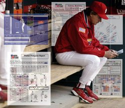 LaRussa Studying Pitching Charts