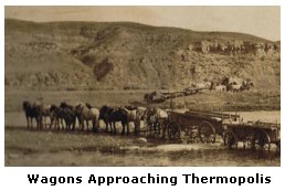 Wagons Approaching Thermopolis