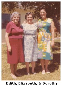 Edith, Elizabeth, and Dorothy Hank